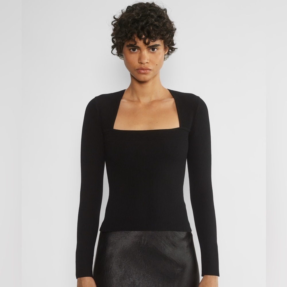 Wilfred Original Contour Square Neck Ribbed Top